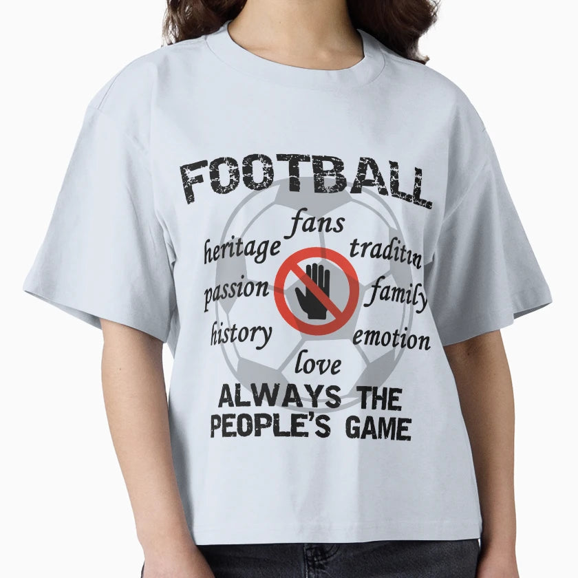Hands Off Football Peoples Game T-Shirt - Graphic Print Men Women - T-Shirt, Sweatshirt, Hoodie
