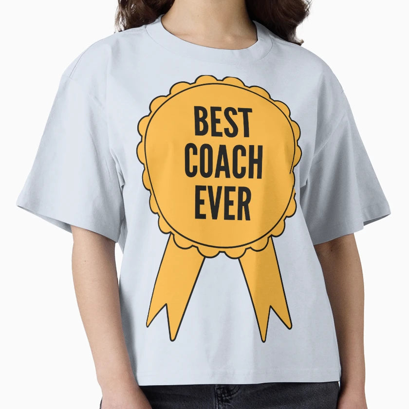 Best Coach Ever Gold Medal Achievement T-Shirt - Novelty Apparel for Adults - T-Shirt, Sweatshirt, Hoodie