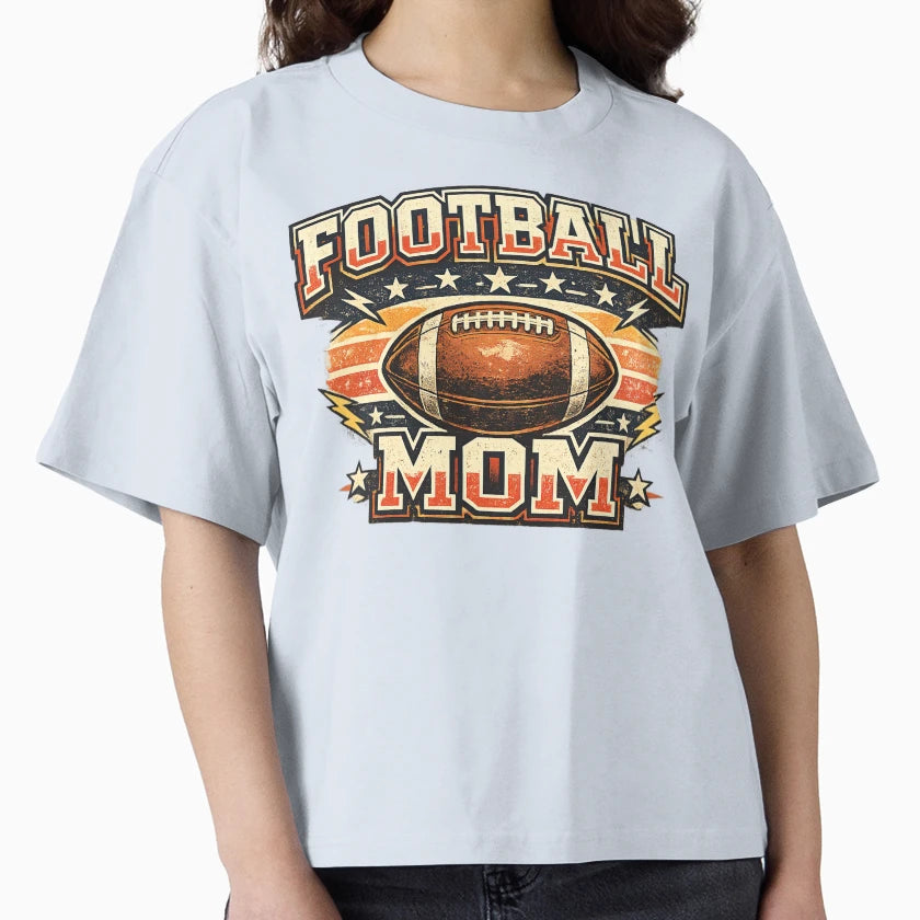 Football Mom T-Shirt - Graphic Print Unisex - T-Shirt, Sweatshirt, Hoodie