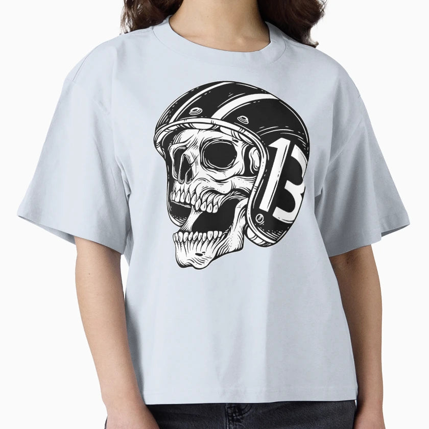 Skull Rider Bikers Tattoo Helmet T-Shirt - Streetwear Style Unisex - T-Shirt, Sweatshirt, Hoodie