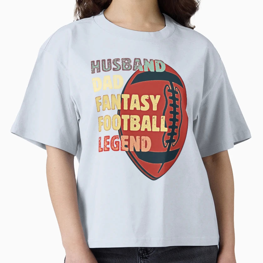 Husband Dad Fantasy Football Legend T-Shirt - Graphic Print for Adults - T-Shirt, Sweatshirt, Hoodie