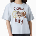 Game Day Peace Love Football T-Shirt - Graphic Print Men Women - T-Shirt, Sweatshirt, Hoodie