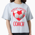 Worlds Okayest Coach T-Shirt - Casual Everyday Wear Men Women - T-Shirt, Sweatshirt, Hoodie