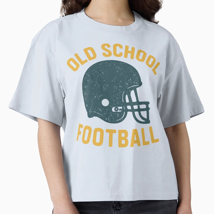 Old School Football Fans T-Shirt - Graphic Print Unisex - T-Shirt, Sweatshirt, Hoodie