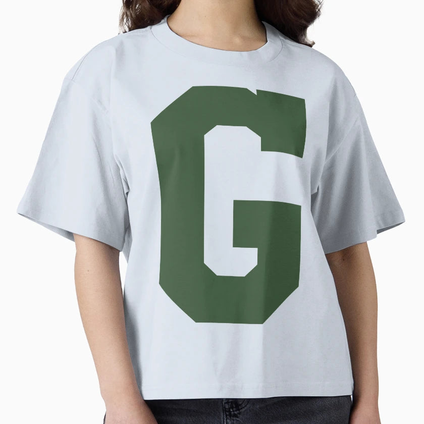Alphabet Green G Sports Letter G T-Shirt - Minimalist Print for Adults - T-Shirt, Sweatshirt, Hoodie