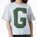 Alphabet Green G Sports Letter G T-Shirt - Minimalist Print for Adults - T-Shirt, Sweatshirt, Hoodie