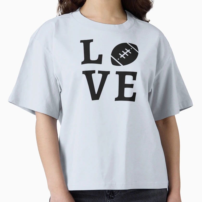 Love Football T-Shirt - Graphic Print Unisex - T-Shirt, Sweatshirt, Hoodie