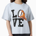 Love America Football T-Shirt - Minimalist Print for Adults - T-Shirt, Sweatshirt, Hoodie