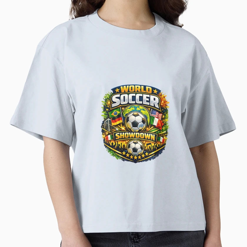 World Soccer Showdown Global Flags Fan T-Shirt - Custom Art Print Men Women - T-Shirt, Sweatshirt, Hoodie
