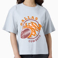 Fiery Football Fanatic T-Shirt - Novelty Apparel Unisex - T-Shirt, Sweatshirt, Hoodie