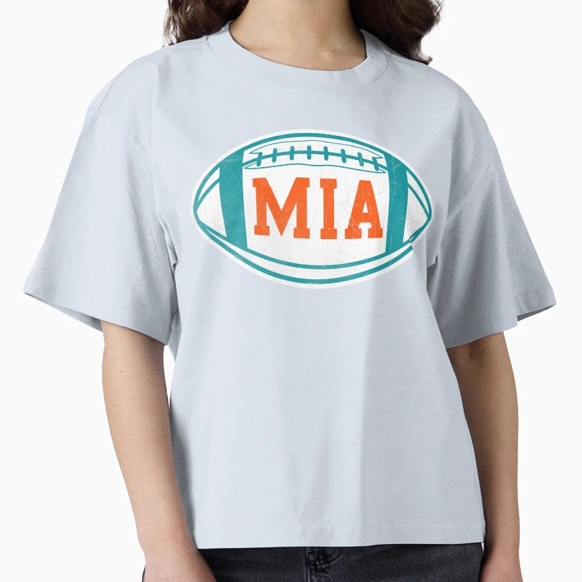 Miami Throwback Football T-Shirt - Streetwear Style Unisex - T-Shirt, Sweatshirt, Hoodie