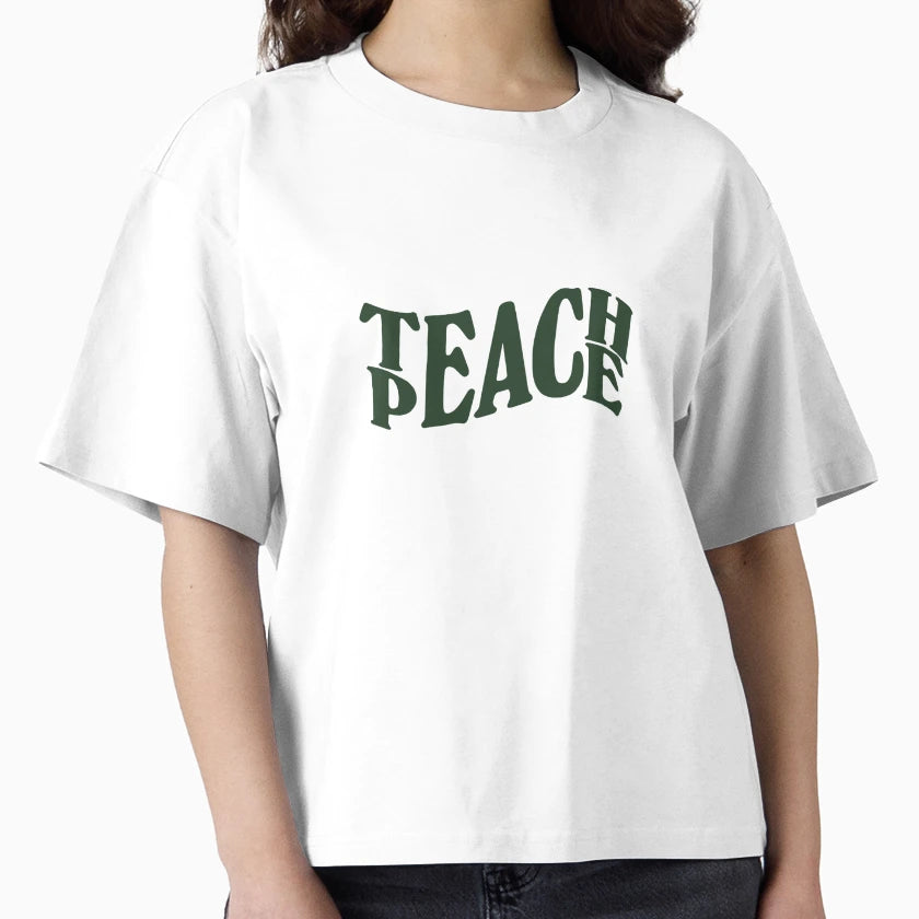 Teach Peace T-Shirt - Casual Everyday Wear Unisex - T-Shirt, Sweatshirt, Hoodie