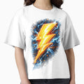 Powerful Golden Lightning Bolt T-Shirt - Unique Graphic for Adults - T-Shirt, Sweatshirt, Hoodie