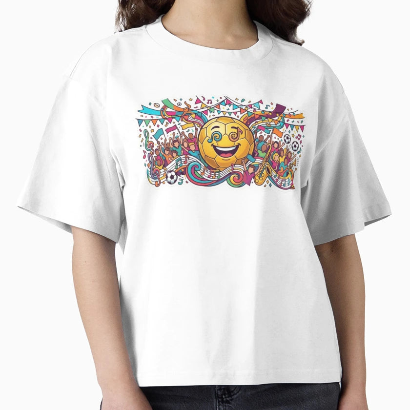 Colorful Football Party Celebration Art T-Shirt - Unique Graphic Unisex - T-Shirt, Sweatshirt, Hoodie