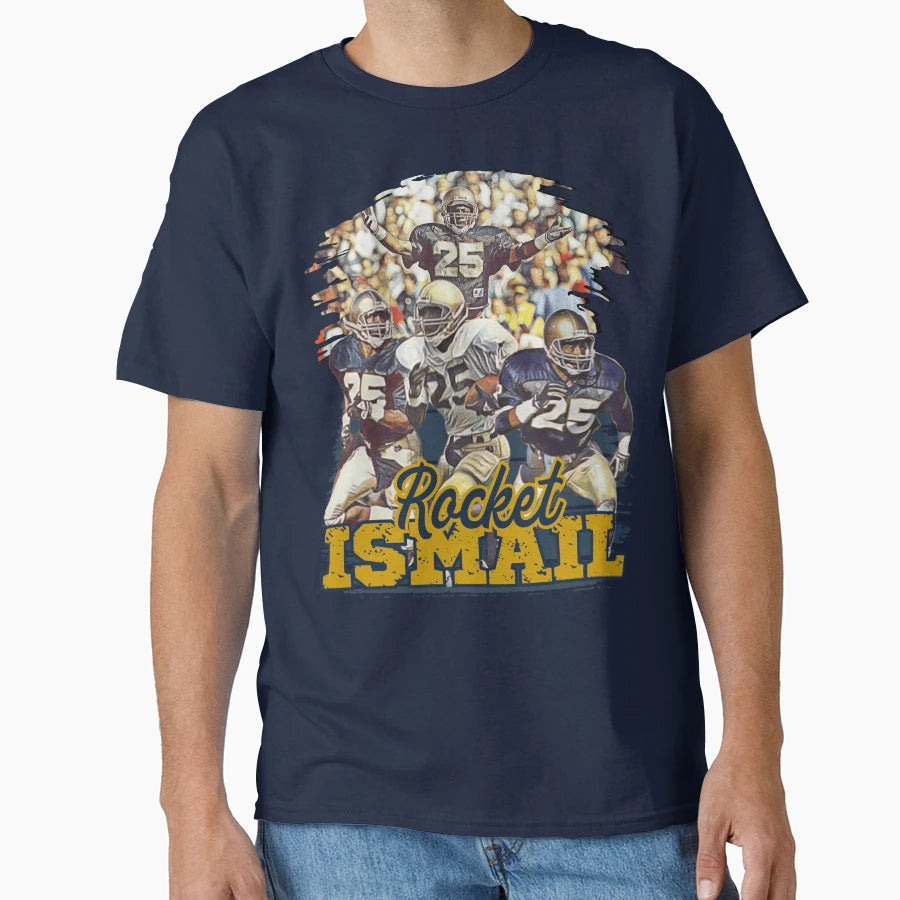 Rocket Ismail Football Legend Collage T-Shirt - Trendy Graphic Unisex - T-Shirt, Sweatshirt, Hoodie