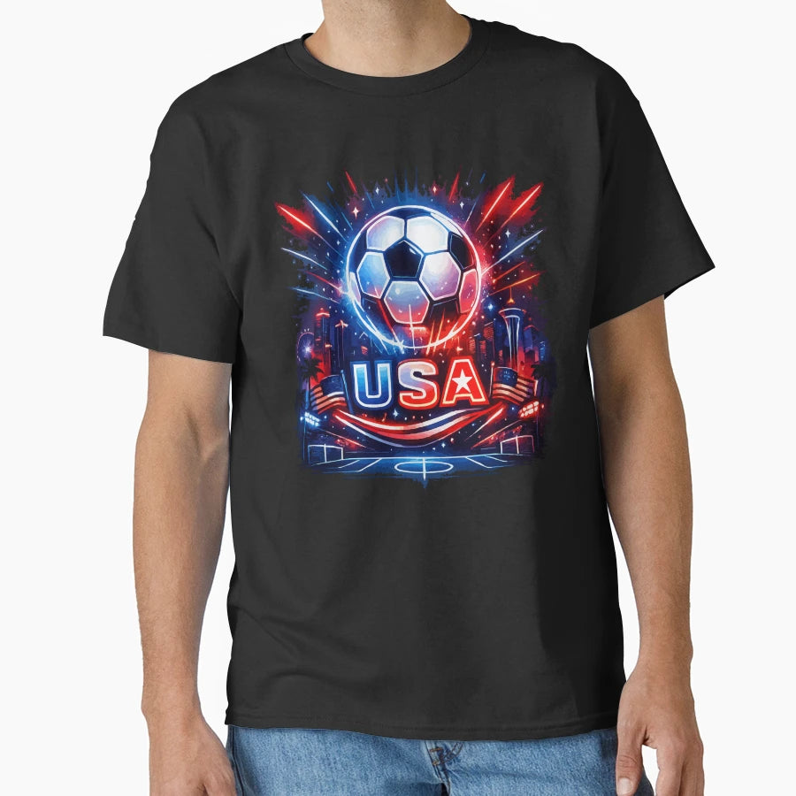 Usa Football Nights 2026 T-Shirt - Aesthetic Graphic for Adults - T-Shirt, Sweatshirt, Hoodie