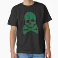 Shamrock Skull Green And Orange T-Shirt - Novelty Apparel Men Women - T-Shirt, Sweatshirt, Hoodie