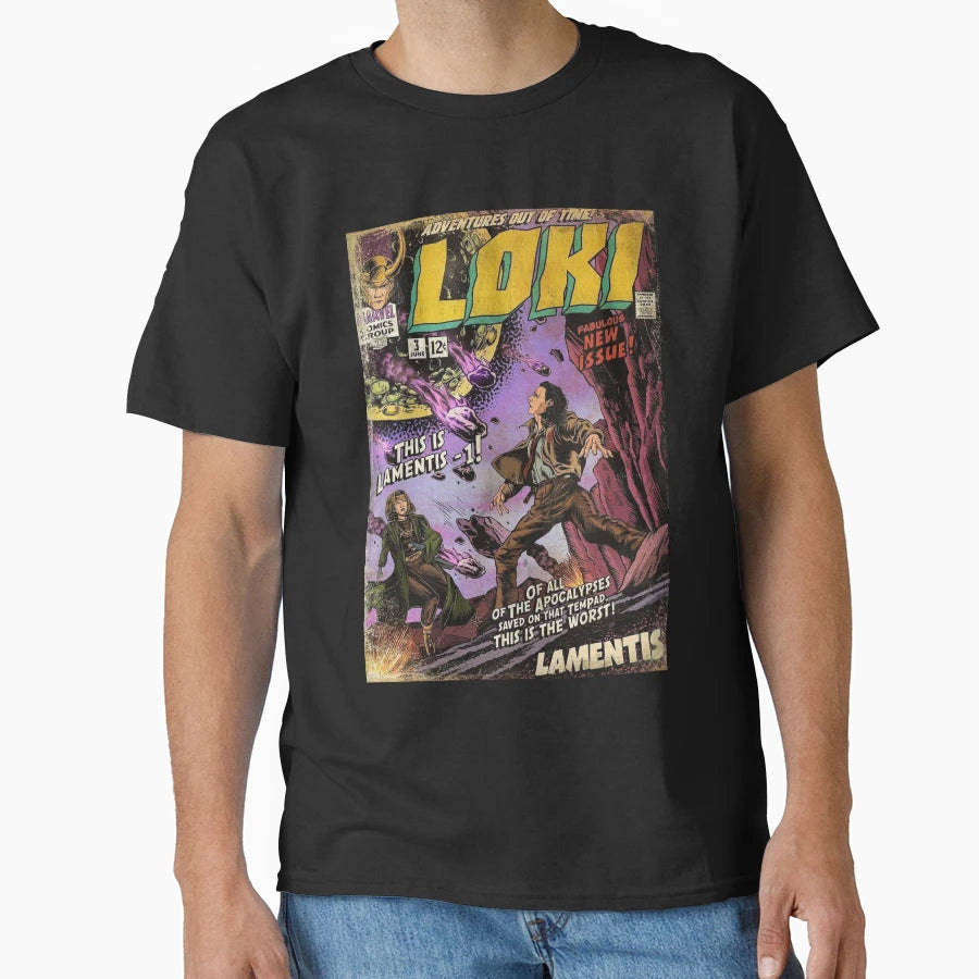 Adventures L0K1 Out Time 001 T-Shirt - Minimalist Print Unisex - T-Shirt, Sweatshirt, Hoodie