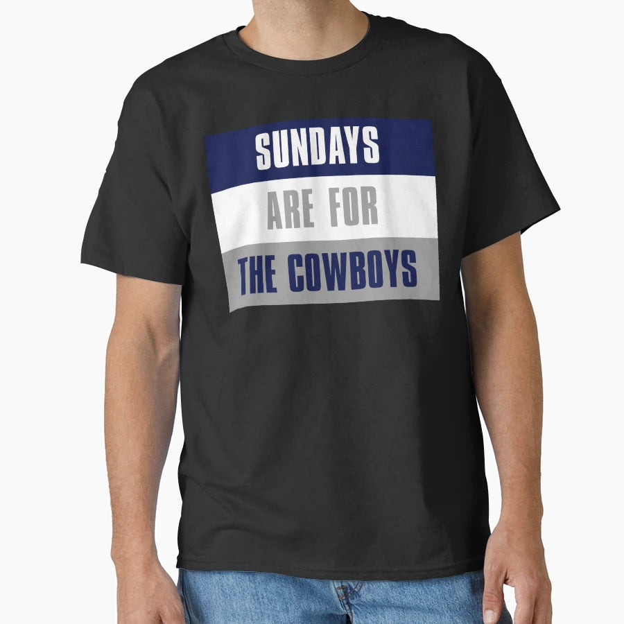 Sundays Are Cowboys Dallas Cowboys T-Shirt - Custom Art Print for Adults - T-Shirt, Sweatshirt, Hoodie