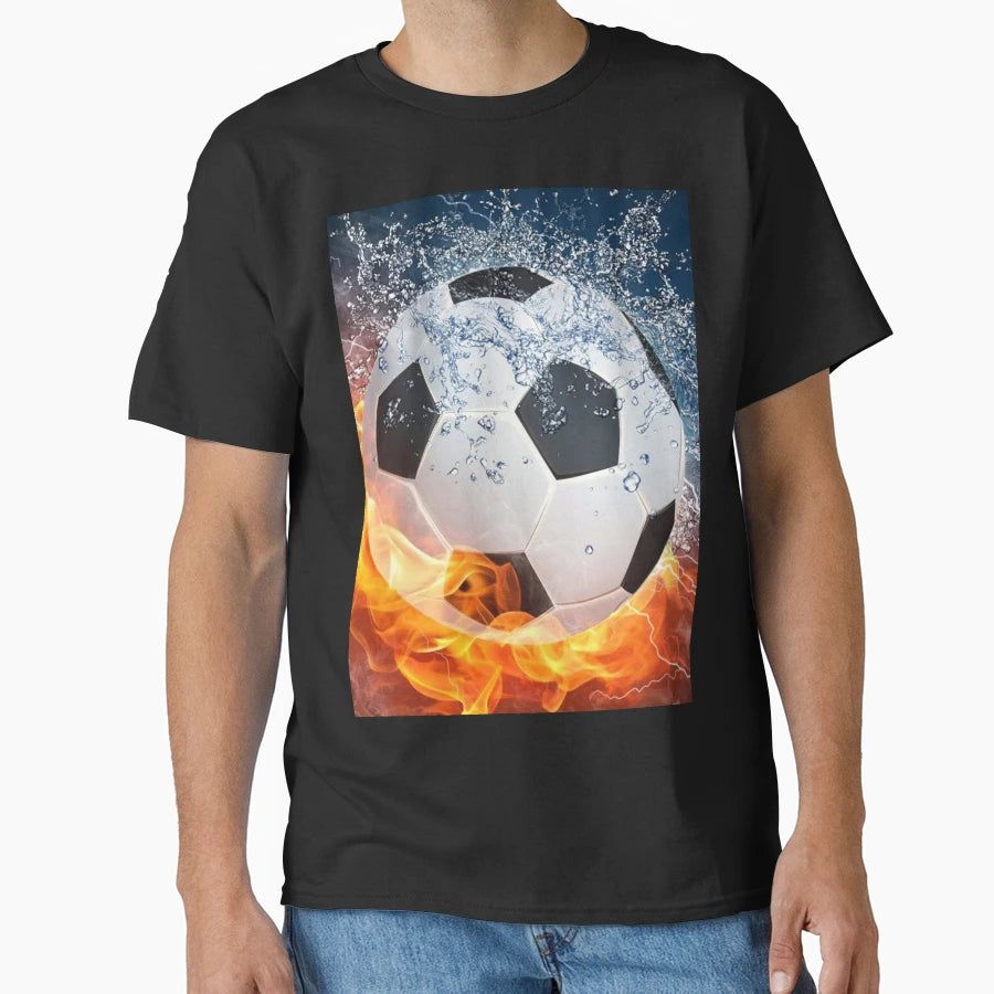 Soccer Wallpaper T-Shirt - Casual Everyday Wear for Adults - T-Shirt, Sweatshirt, Hoodie