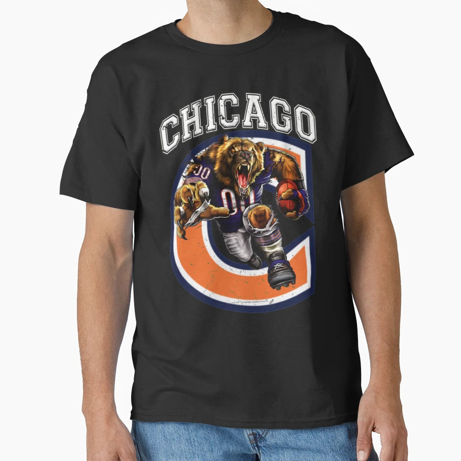 Chicago Football T-Shirt - Novelty Apparel Unisex - T-Shirt, Sweatshirt, Hoodie