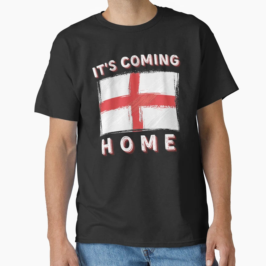 Its Coming Home England Flag Fan T-Shirt - Streetwear Style for Adults - T-Shirt, Sweatshirt, Hoodie