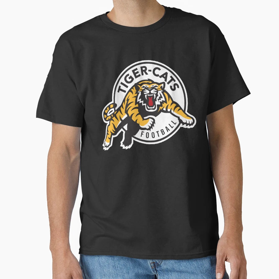 Hamilton Tiger Cats Cfl Logo T-Shirt - Custom Art Print Unisex - T-Shirt, Sweatshirt, Hoodie