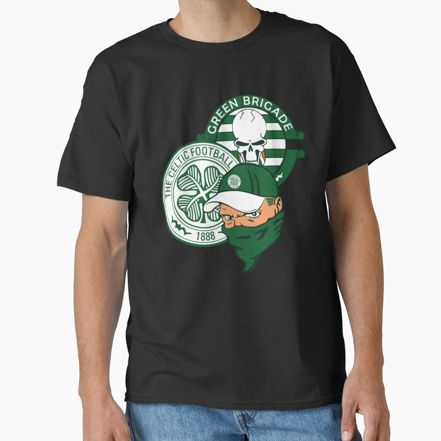 Green Brigade Ultras Celtic T-Shirt - Novelty Apparel for Adults - T-Shirt, Sweatshirt, Hoodie