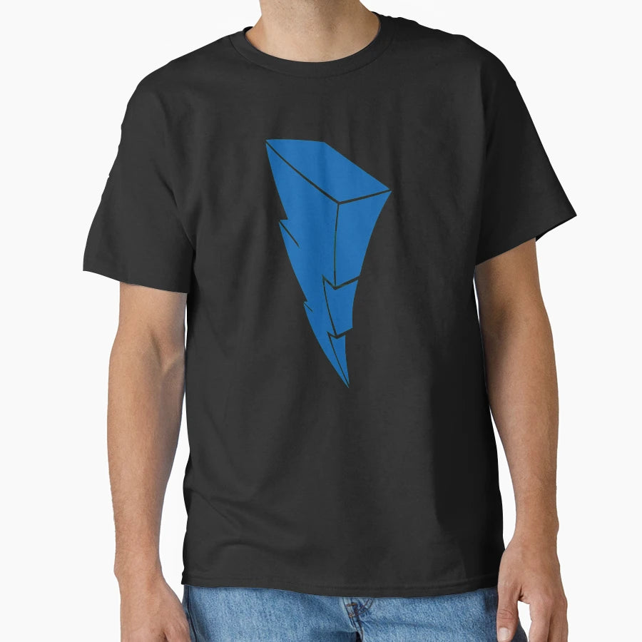 Blue Ranger Lightning Symbol T-Shirt - Custom Art Print Unisex - T-Shirt, Sweatshirt, Hoodie