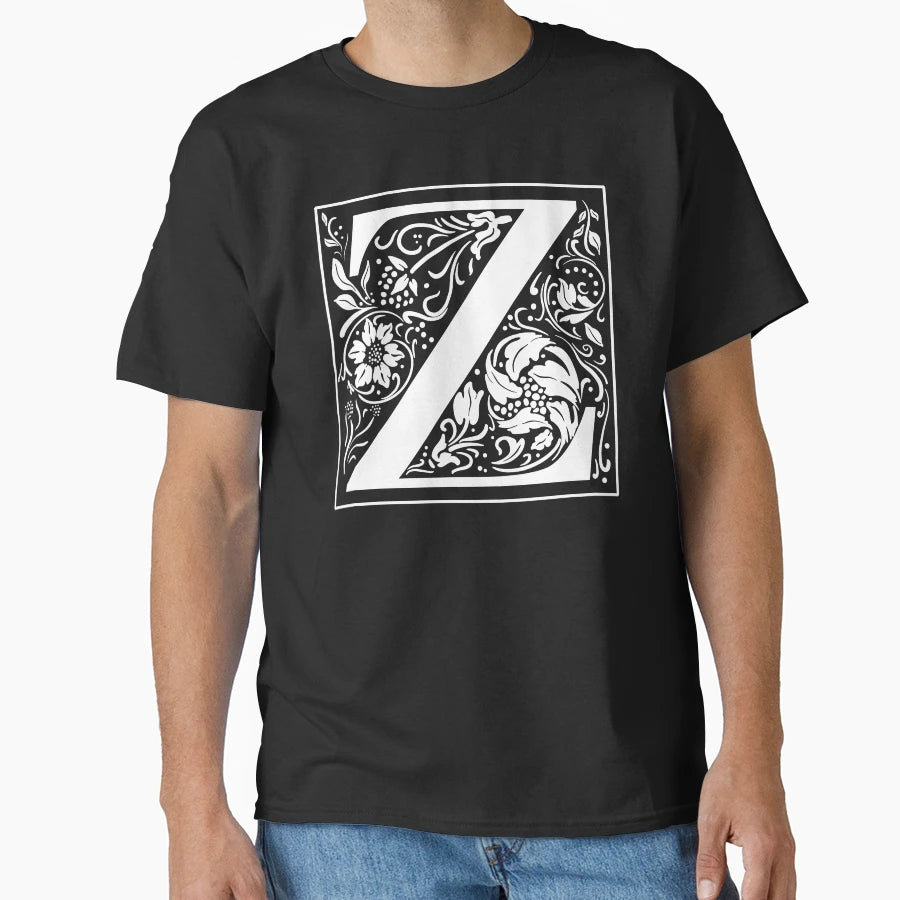 Illuminated Initial Z T-Shirt - Graphic Print Unisex - T-Shirt, Sweatshirt, Hoodie