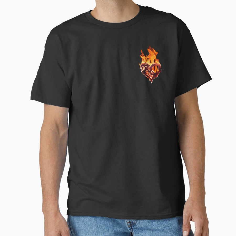 Xlov Burning Logo T-Shirt - Aesthetic Graphic Unisex - T-Shirt, Sweatshirt, Hoodie