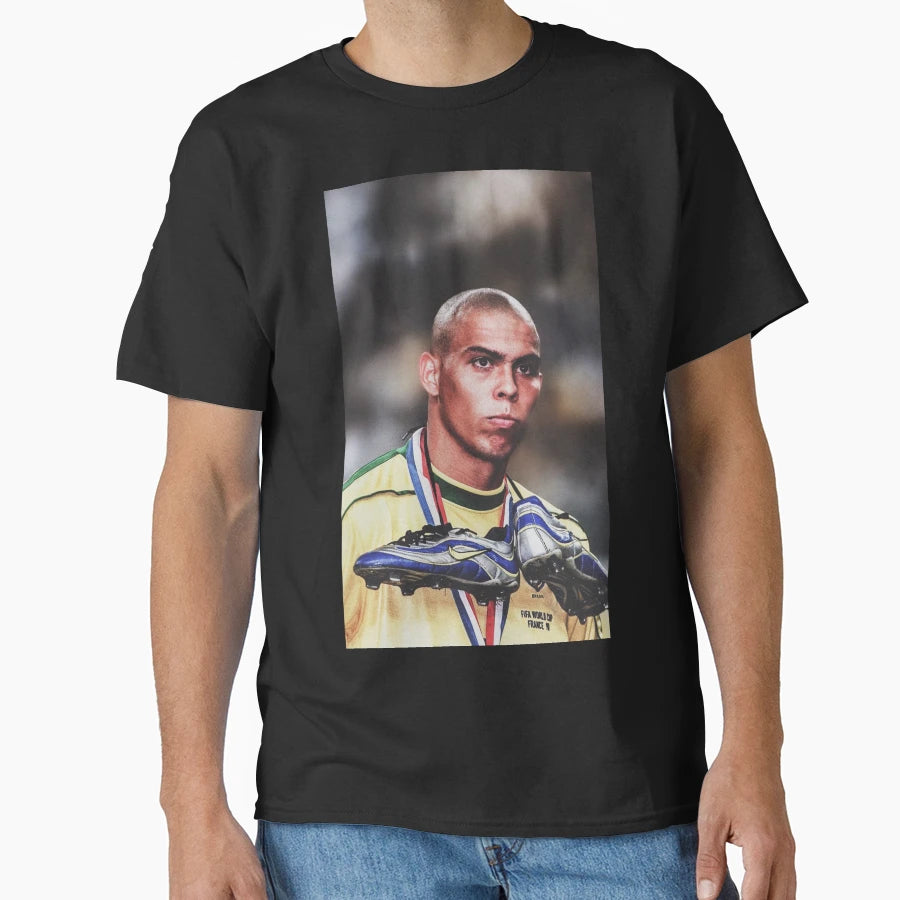 Ronaldo Luis Nazario De Lima Art T-Shirt - Aesthetic Graphic Unisex - T-Shirt, Sweatshirt, Hoodie