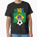 Brazil Kings Football Soccer Fan T-Shirt - Novelty Apparel for Adults - T-Shirt, Sweatshirt, Hoodie