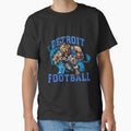 Detroit Football T-Shirt - Custom Art Print Unisex - T-Shirt, Sweatshirt, Hoodie