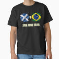 Scotland V Brazil International T-Shirt - Graphic Print for Adults - T-Shirt, Sweatshirt, Hoodie