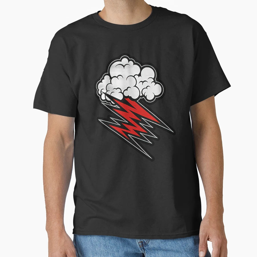 Red Thunder Cloud T-Shirt - Graphic Print Unisex - T-Shirt, Sweatshirt, Hoodie