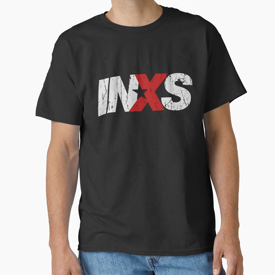 Inxs Logo Illustration T-Shirt - Custom Art Print Unisex - T-Shirt, Sweatshirt, Hoodie