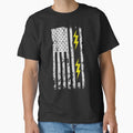 Patriotic Electrician Usa American T-Shirt - Minimalist Print for Adults - T-Shirt, Sweatshirt, Hoodie