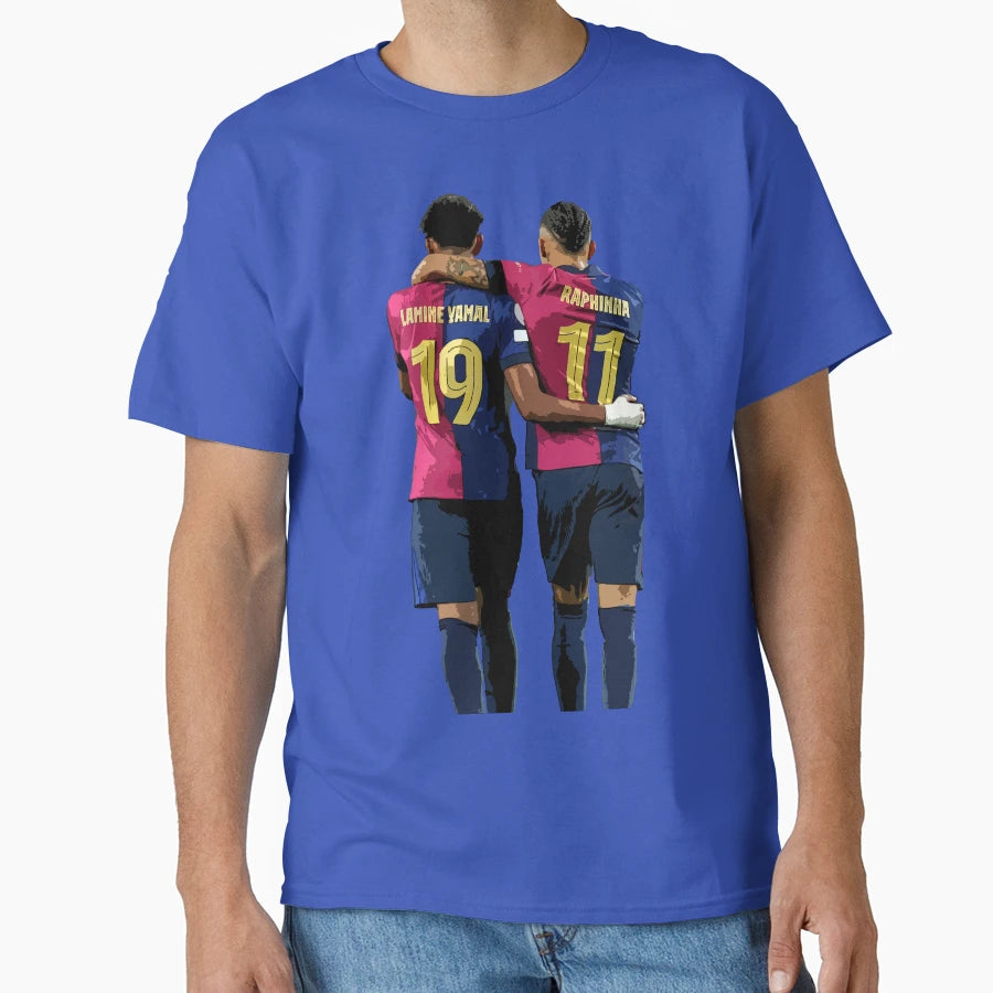 Lamine Yamal Raphinha T-Shirt - Custom Art Print for Adults - T-Shirt, Sweatshirt, Hoodie
