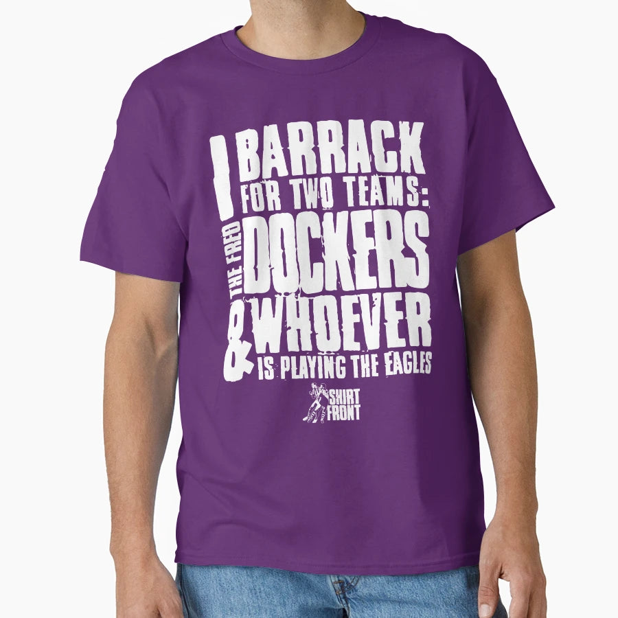 Two Teams Dockers T-Shirt - Aesthetic Graphic for Adults - T-Shirt, Sweatshirt, Hoodie