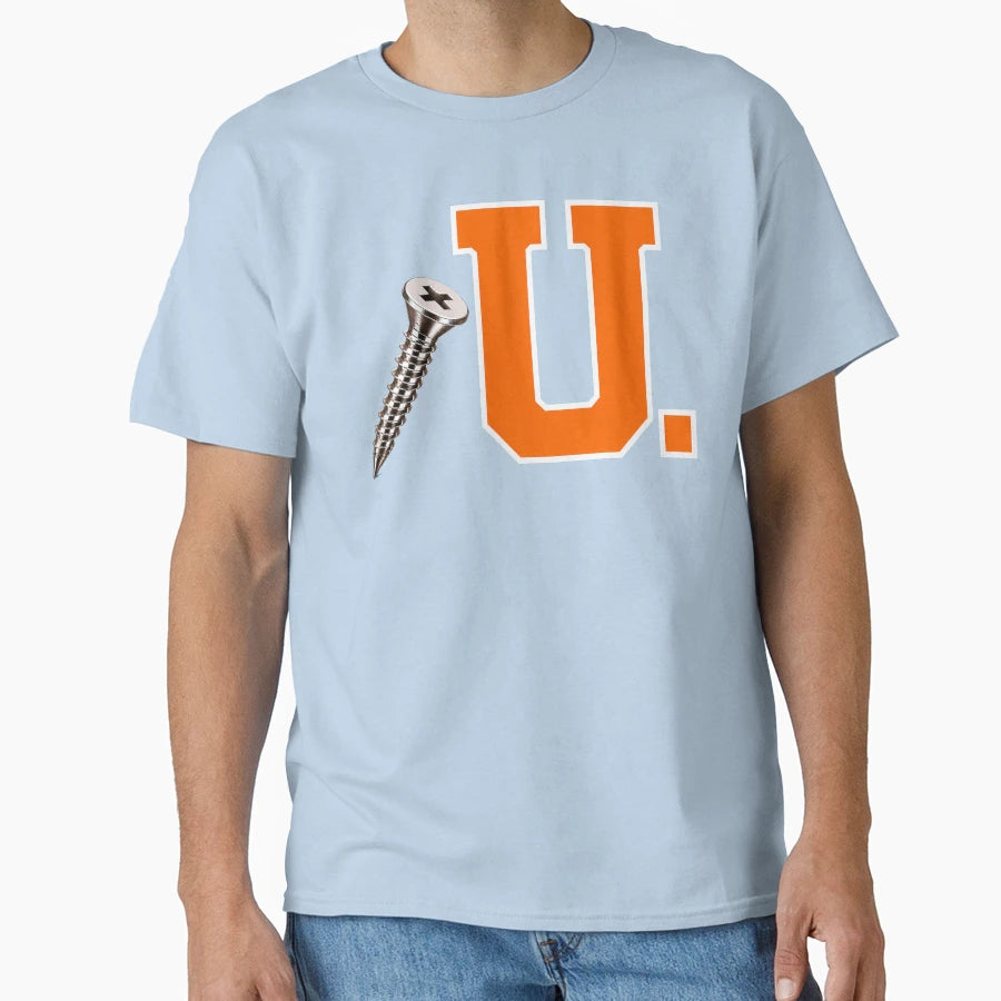 Screw U Collection Bright Orange T-Shirt - Minimalist Print for Adults - T-Shirt, Sweatshirt, Hoodie