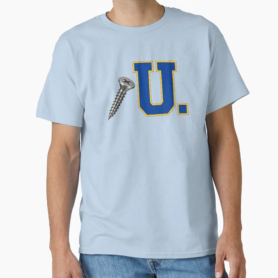 Screw U Collection Royal Blue Gold T-Shirt - Minimalist Print Men Women - T-Shirt, Sweatshirt, Hoodie