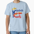 Kansas City Sports Hybrid Fan Gift T-Shirt - Graphic Print for Adults - T-Shirt, Sweatshirt, Hoodie