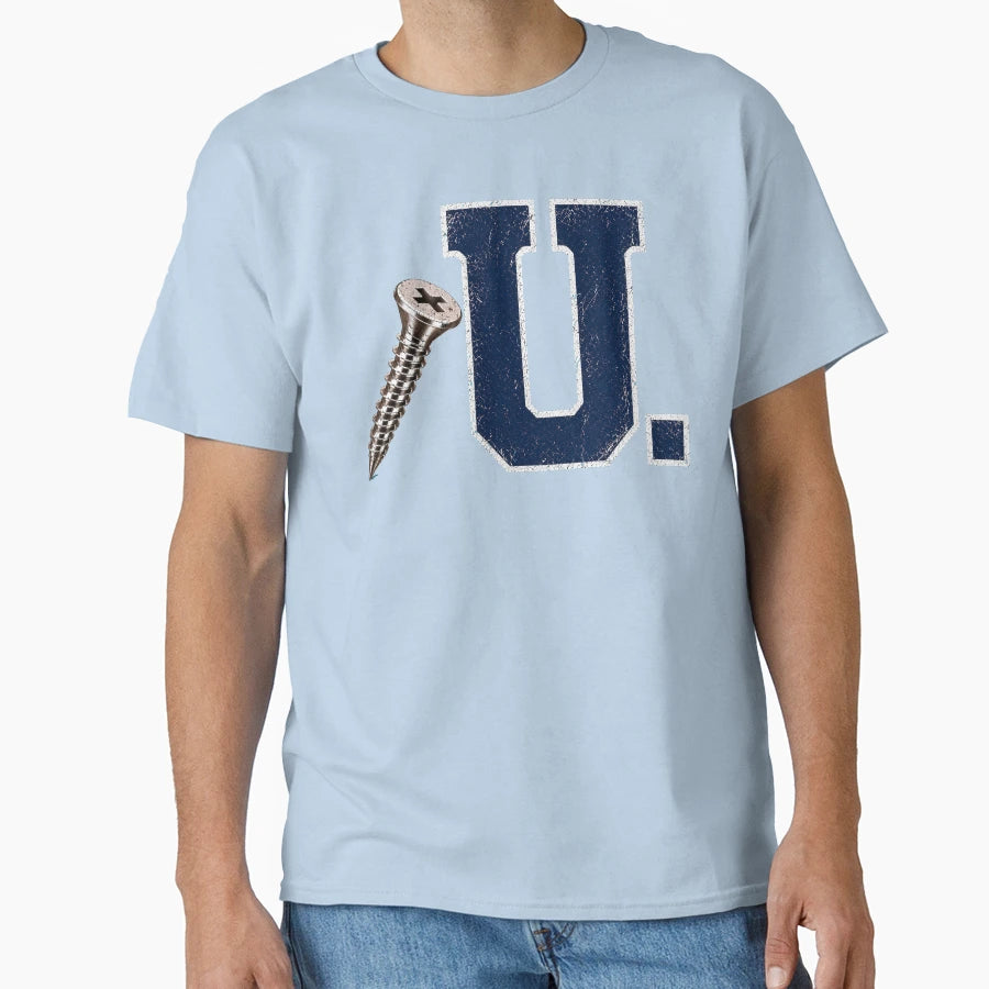 Screw U Collection Navy White T-Shirt - Trendy Graphic Men Women - T-Shirt, Sweatshirt, Hoodie