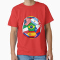 Soccer Various Flags Brazil 2014 T-Shirt - Streetwear Style Unisex - T-Shirt, Sweatshirt, Hoodie