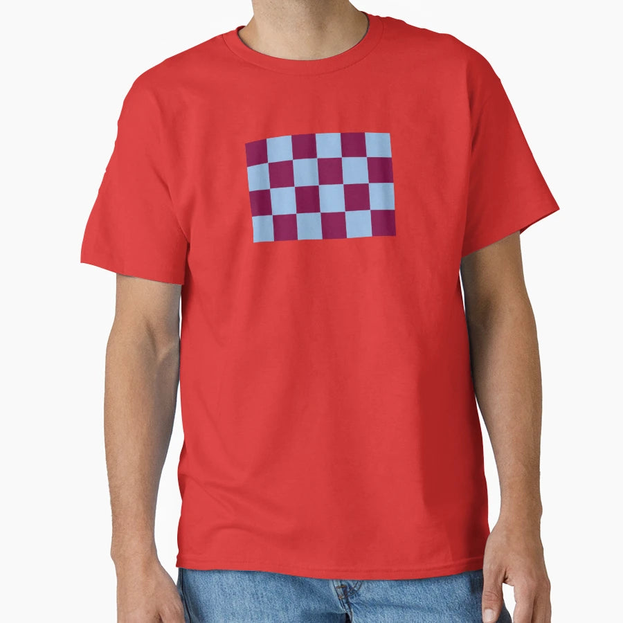 Villa Checkered Flag T-Shirt - Aesthetic Graphic for Adults - T-Shirt, Sweatshirt, Hoodie
