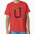U Maroon T-Shirt - Trendy Graphic Men Women - T-Shirt, Sweatshirt, Hoodie