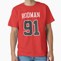 Dennis Rodman 91 Bulls T-Shirt - Minimalist Print Men Women - T-Shirt, Sweatshirt, Hoodie