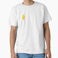 Yellow Paper Fire Flame T-Shirt - Minimalist Print Men Women - T-Shirt, Sweatshirt, Hoodie
