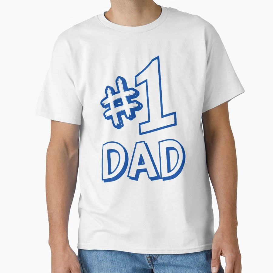 1 Dad T-Shirt - Graphic Print Unisex - T-Shirt, Sweatshirt, Hoodie